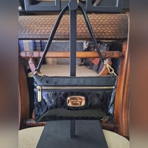 Michael Kors Signature Print Patent Leather Wristlet NWOT